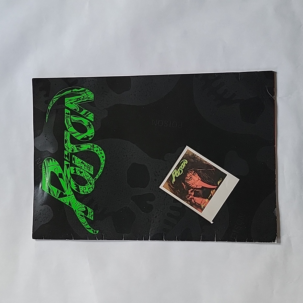 Poison Tourbook - Open up and say... ahh Tourbook 1988